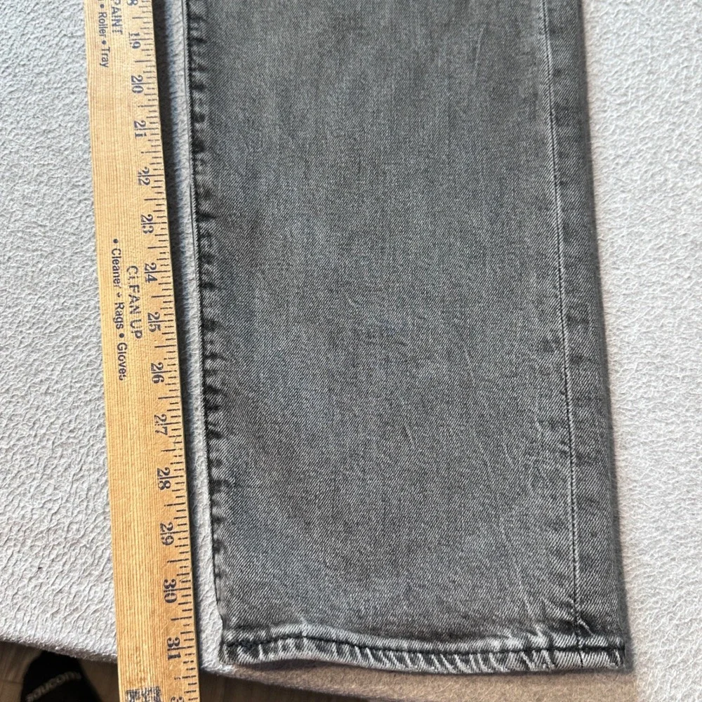 Levi's‎ 502 Jeans Mens 38x34 (37x31) Gray Premium Taper Fit Stretch Denim Pants